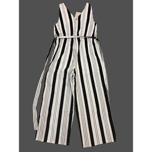 MPC Women’s Linen Striped Jumpsuit Size Medium NWT